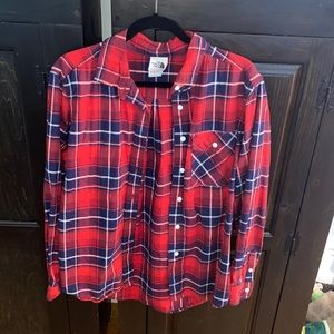 North Face Button Up Fleece Shirt